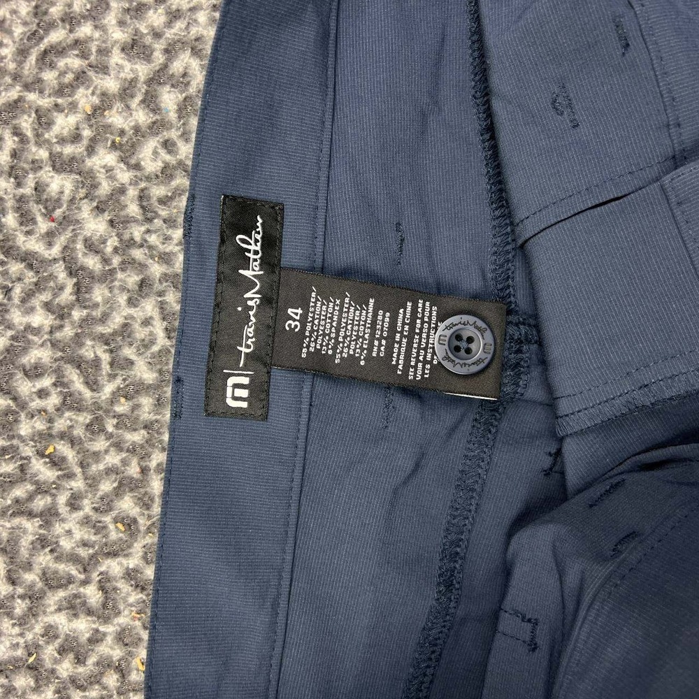 Travis Mathew Golf Pants Men Navy Blue 34x30 Stretch Trousers Pockets Outdoor - Picture 7 of 8